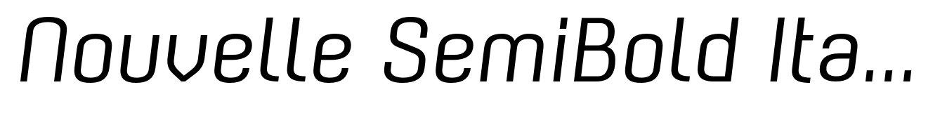 Nouvelle SemiBold Italic